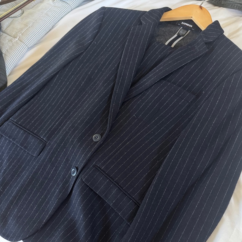 Men’s Pinstripe Express Suit